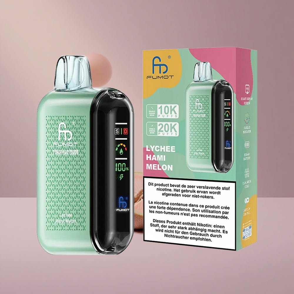 Fumot Tornado 20000 Liči Hamský Melón Dvojitá Mriežka 20ml
