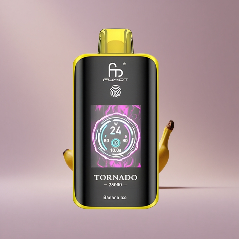 Fumot Tornado 25000 Banánový ľad s HD obrazovkou a 700mAh batériou