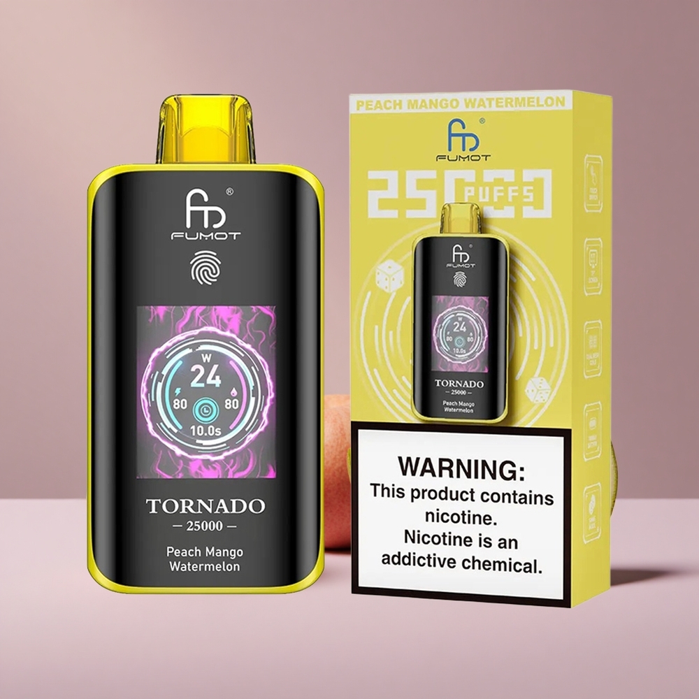 Fumot Tornado 25000 Broskyňa Mango Vodný melón HD Typ-C