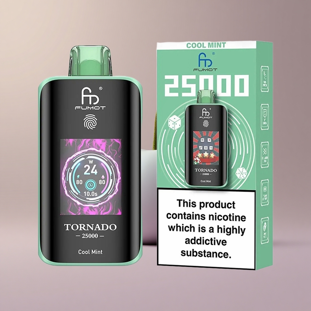 Fumot Tornado 25000 Chladivá Mätová HD Batéria 700mAh