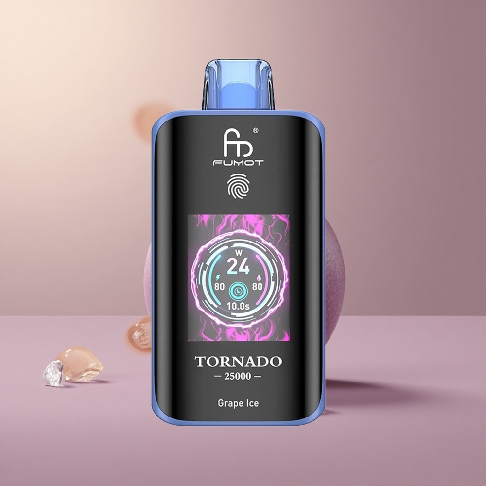 Fumot Tornado 25000 Hroznový ľad s HD obrazovkou a 700mAh batériou