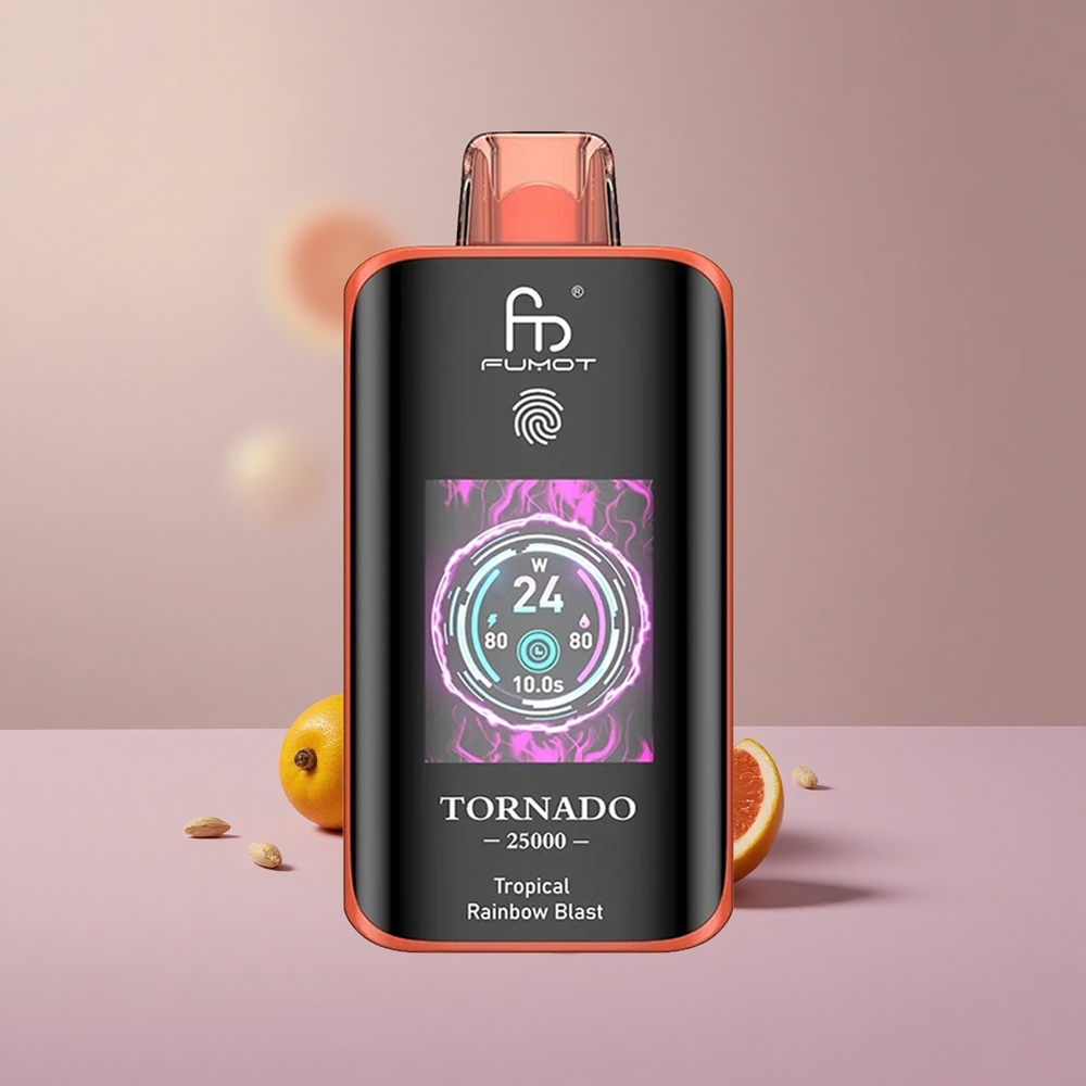 Fumot Tornado 25000 Tropická dúhová explózia s HD obrazovkou a batériou 700mAh