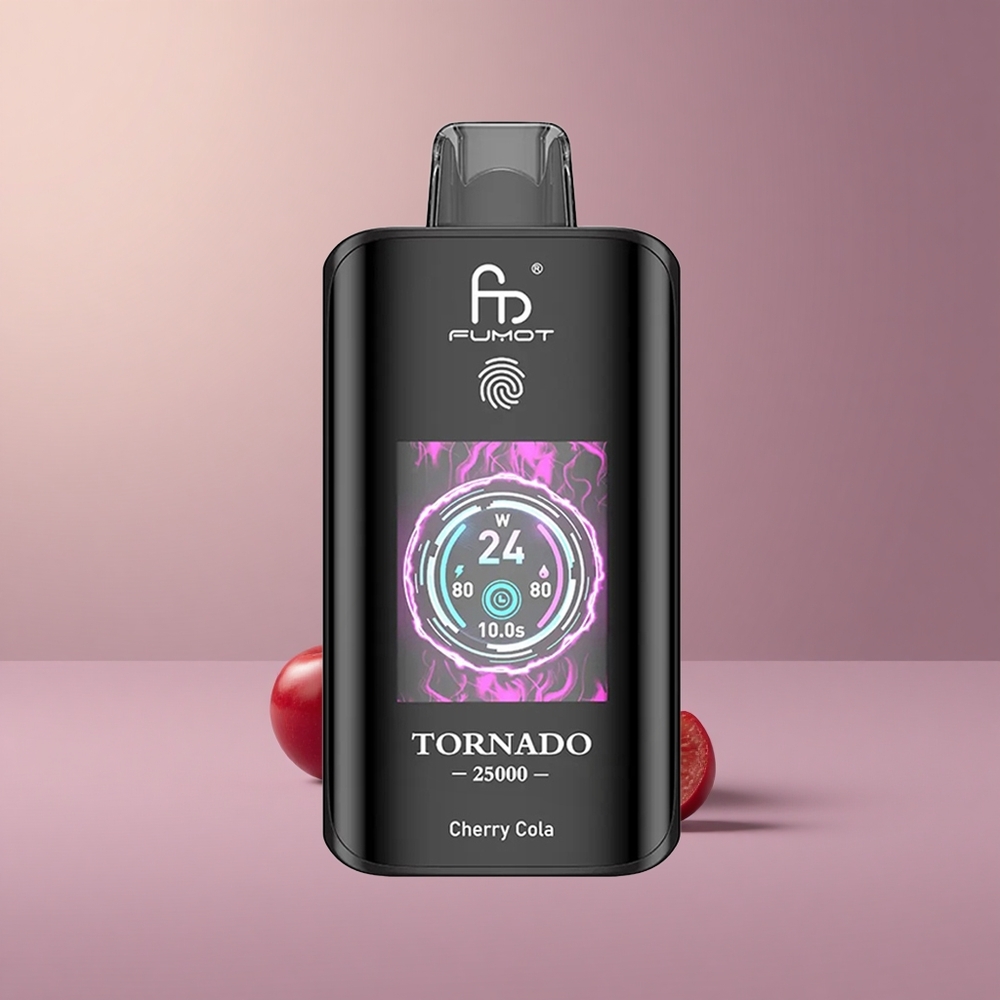 Fumot Tornado 25000 Višňová Kola HD Batéria 700mAh