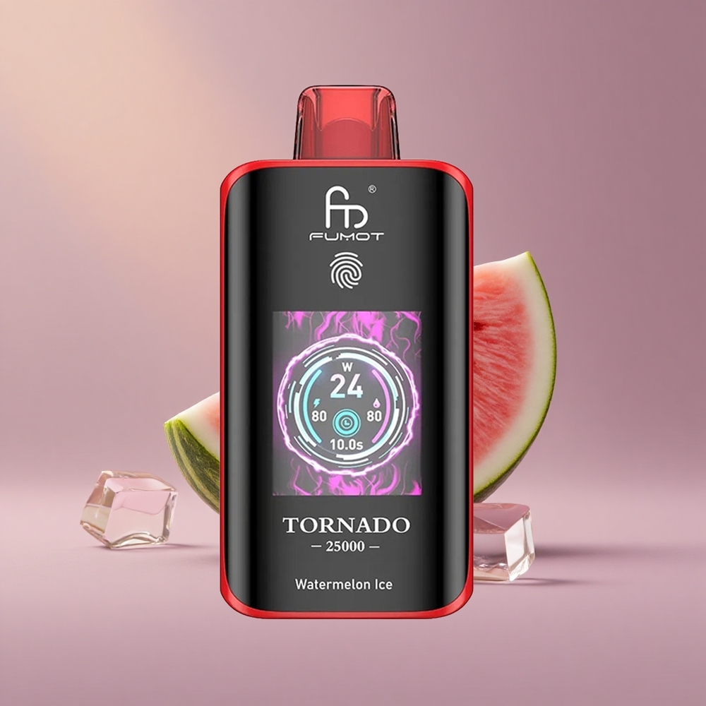 Fumot Tornado 25000 Vodmelonový ľad s HD obrazovkou a 20ml náplňou