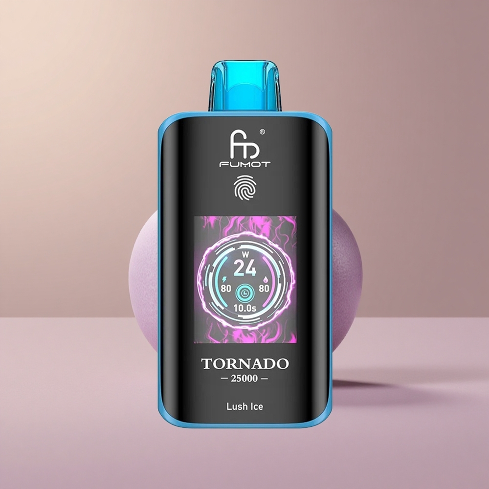 Fumot Tornado 25000 Šťavnatý ľad s HD obrazovkou a batériou 700mAh