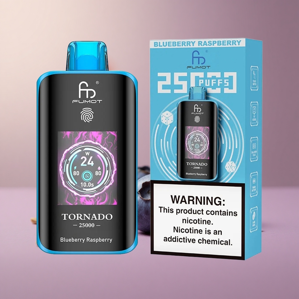 Fumot Tornado 25000 Čučoriedka Malina HD Typ-C