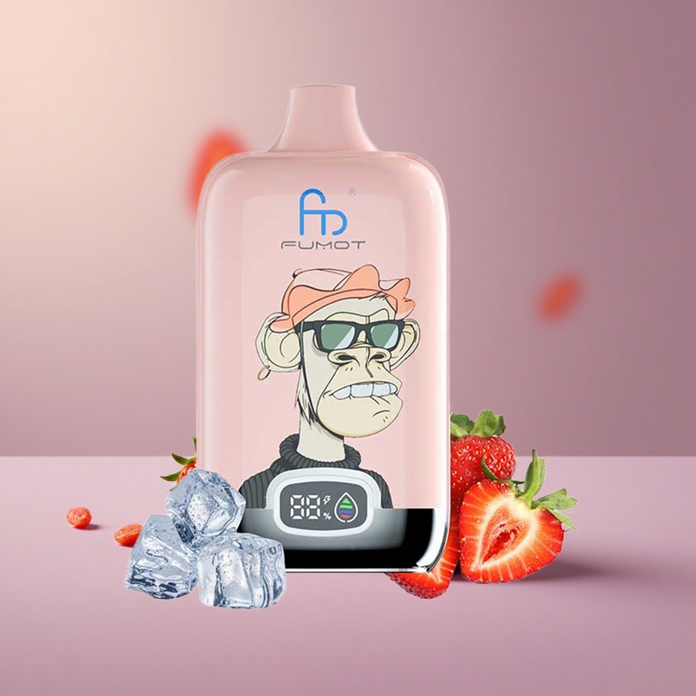 Fumot Tornado Digital Box 12000 Jahodový ľadový Mesh 20ml