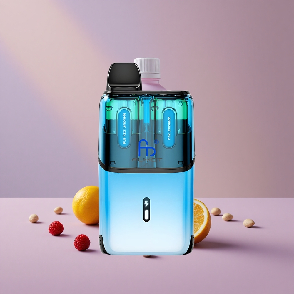 Fumot Ultra T32000 Modrá Malina Limonáda - Ružová Limonáda s Pokročilou Mriežkovou Cievkou a Typ-C Nabíjaním