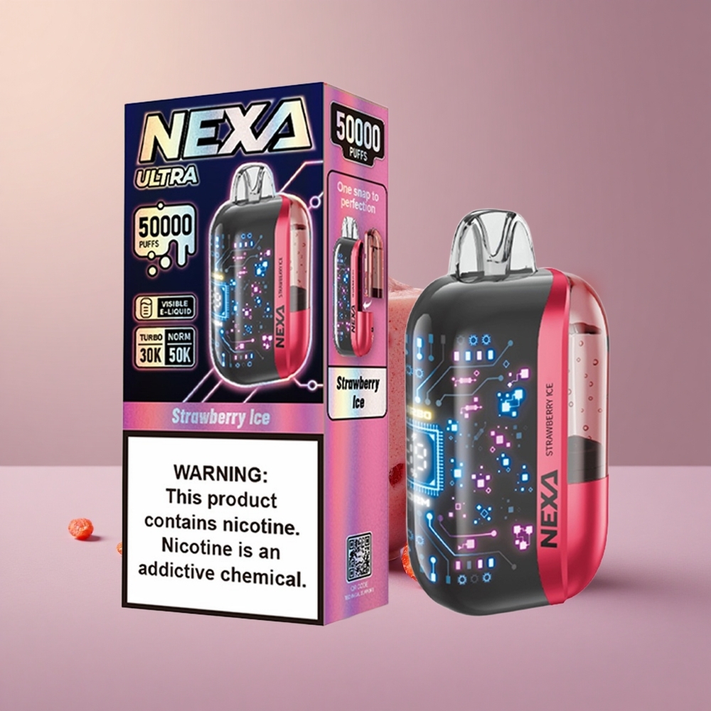 NEXA Ultra 50000 Jahodový ľad s 20ml a 5% nikotínu