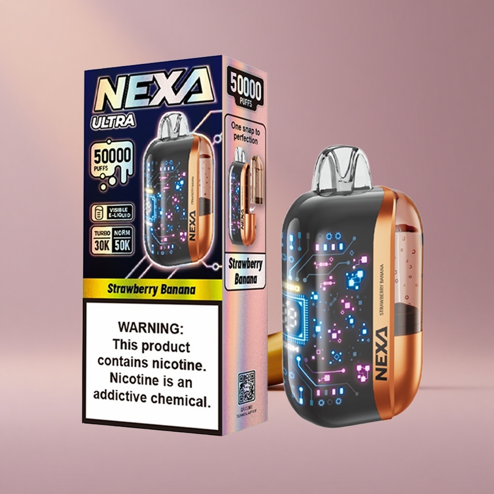 NEXA Ultra 50000 Jahodovo-Bananový Ultra 50K s 20ml a Typ-C