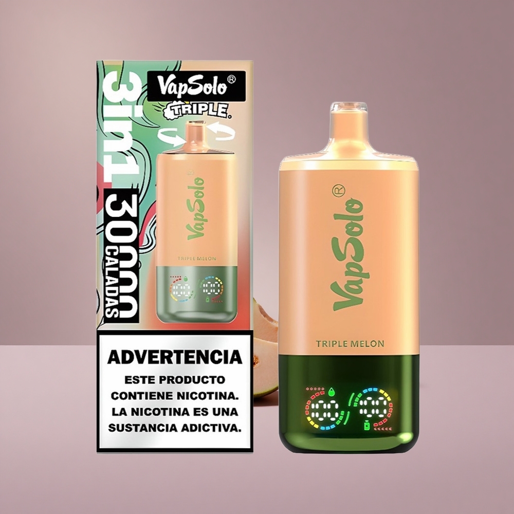 Vapsolo Triple 30000 Triple Melón 40ml Typ-C