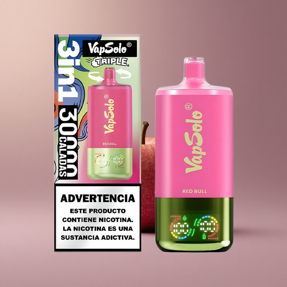 Vapsolo Triple 30000 Červený Býk Typ-C 40ml