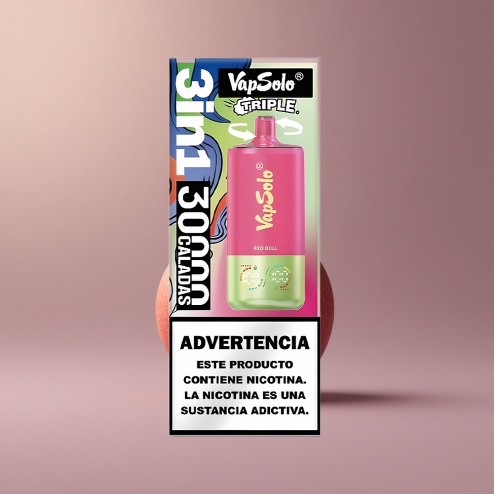 Vapsolo Triple 30000 Červený Býk Typ-C 40ml