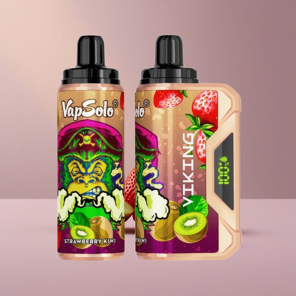 VapSolo VIKING 12000 Jahodové Kivi 22ml Type-C