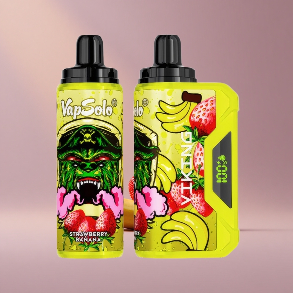 VapSolo VIKING 12000 Jahodovo-Bananový Typ-C 22ml