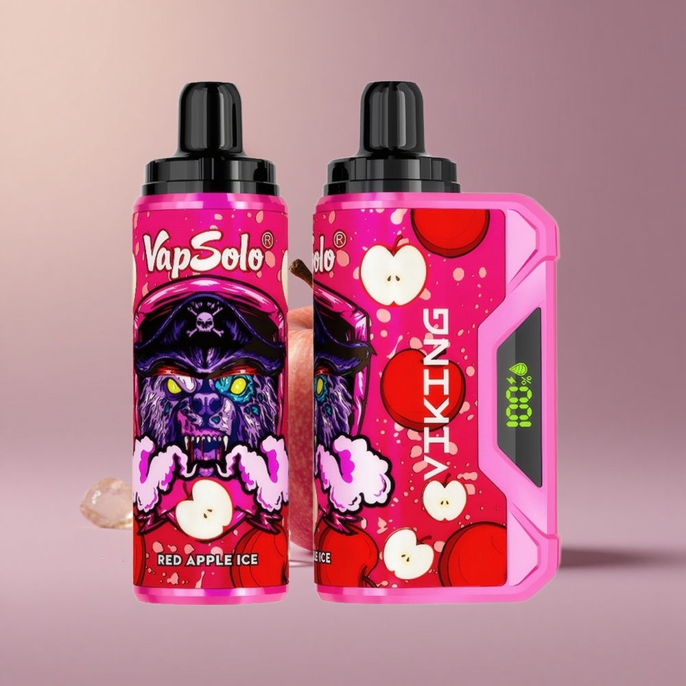 VapSolo VIKING 12000 Červené Jablko Ľadové Typ-C 22ml