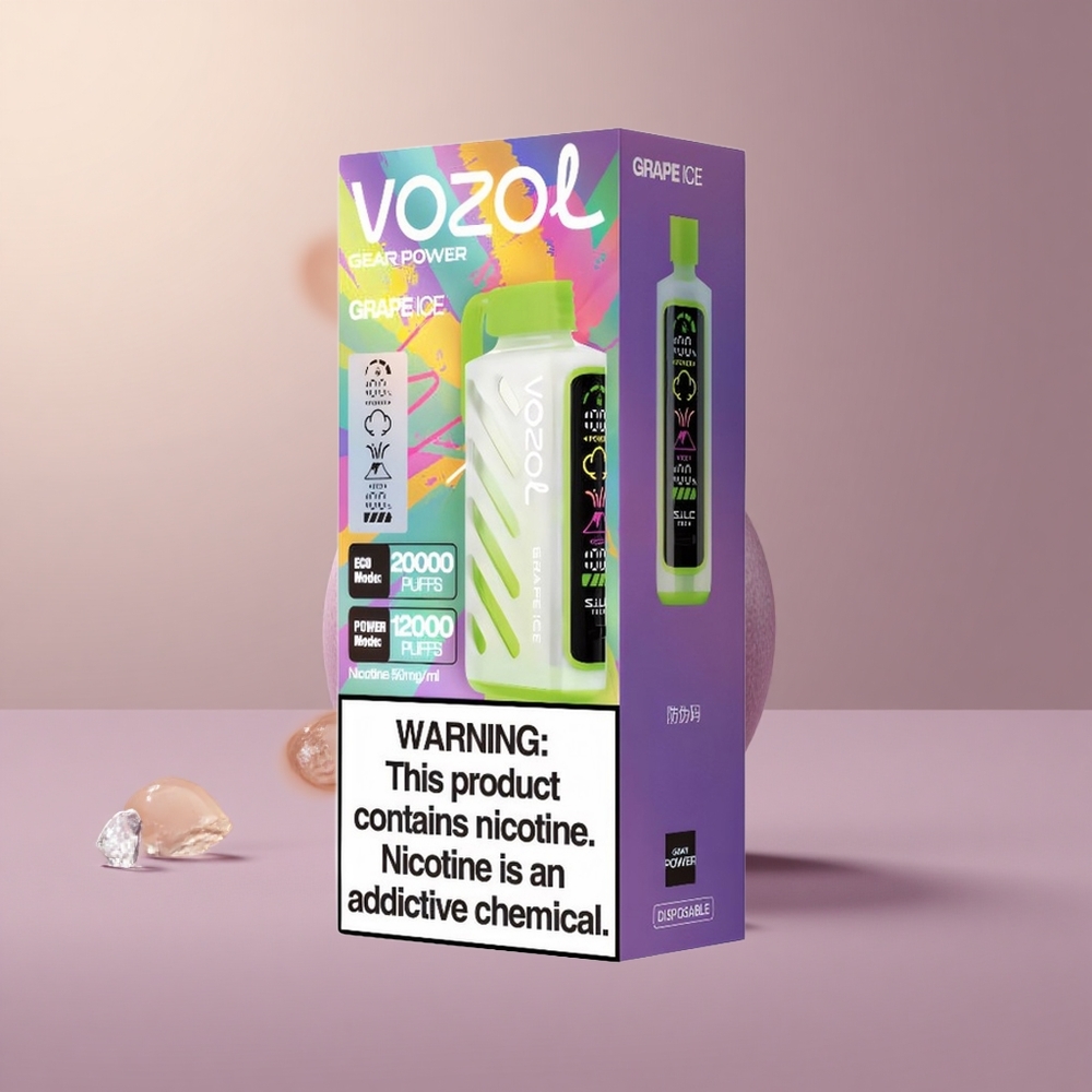 VOZOL Gear Power 20000 Hroznový ľad s Dual Mesh Coil a Full Screen Display