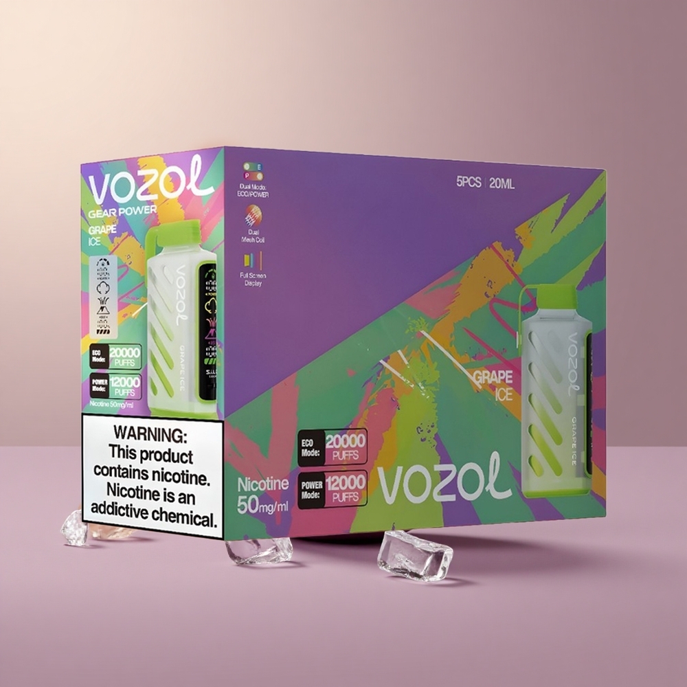 VOZOL Gear Power 20000 Hroznový ľad s Dual Mesh Coil a Full Screen Display