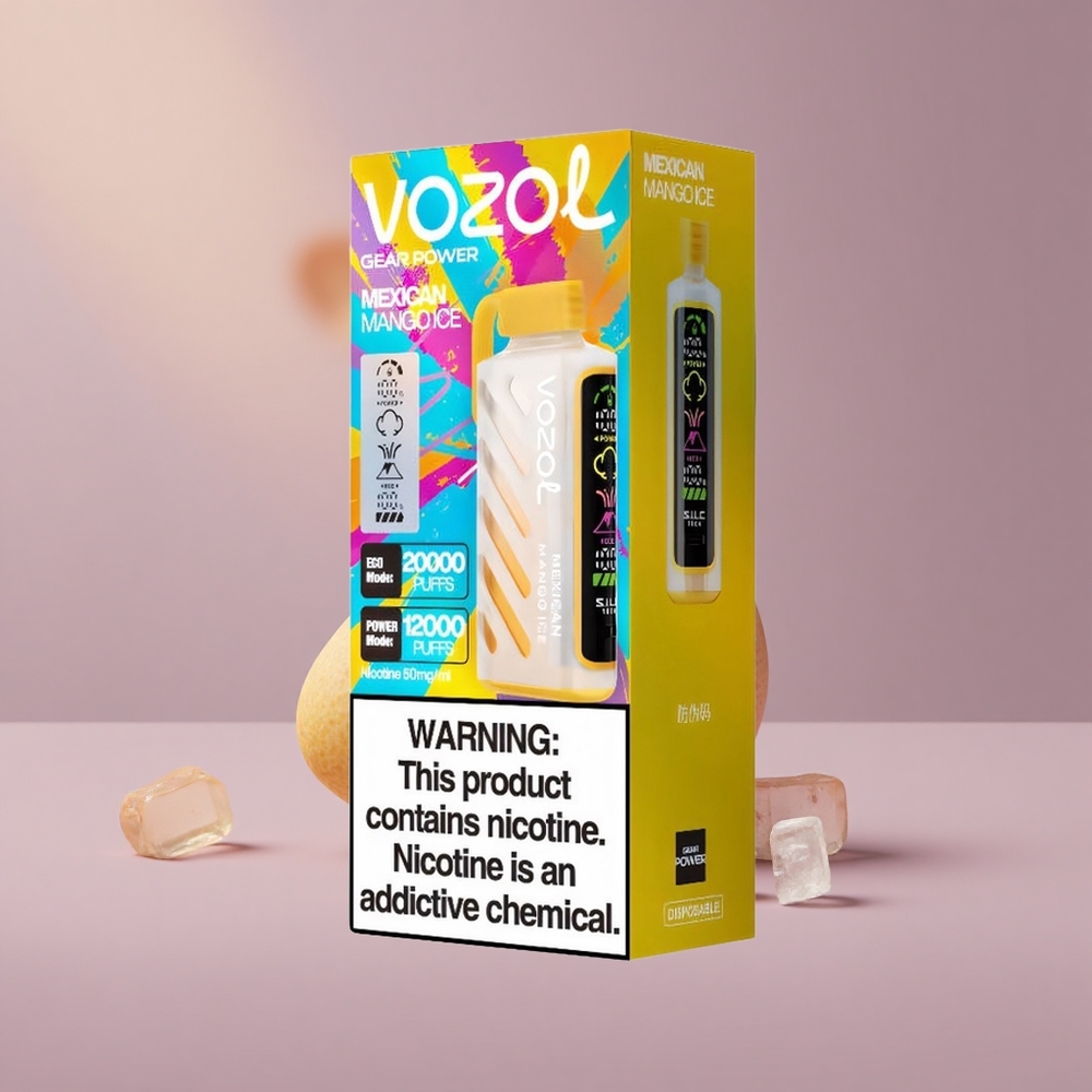 VOZOL Gear Power 20000 Slovenský Mangový Ľad s Dual Mesh Coil a 20mL