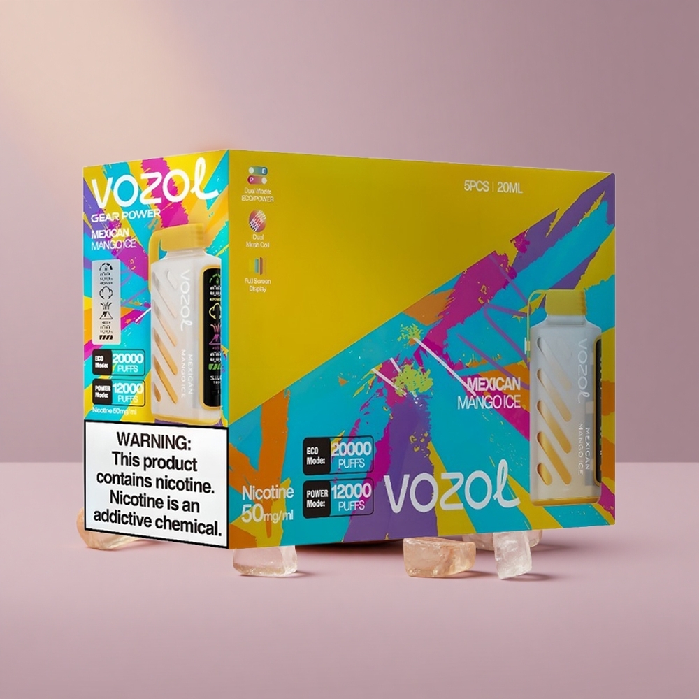 VOZOL Gear Power 20000 Slovenský Mangový Ľad s Dual Mesh Coil a 20mL