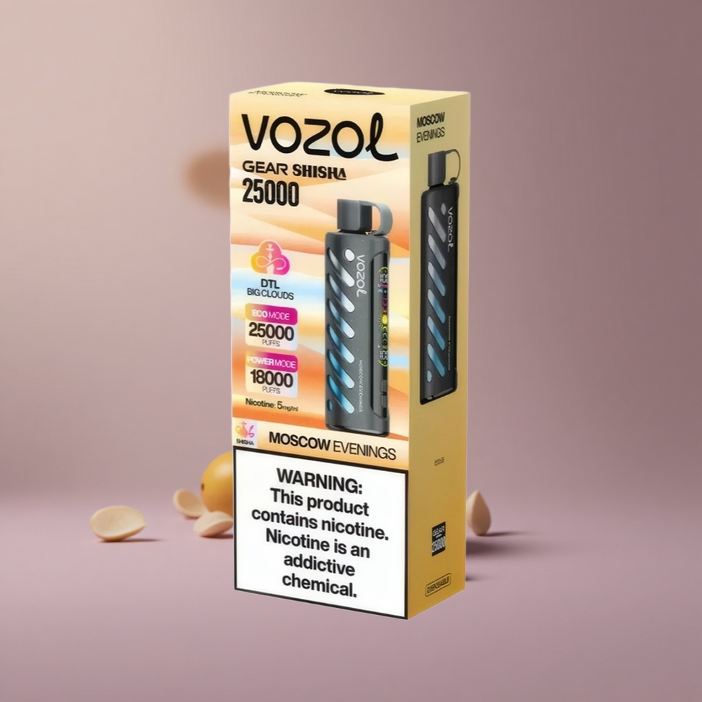 VOZOL Gear Shisha 25000 Bratislavské Večery Dual Mesh