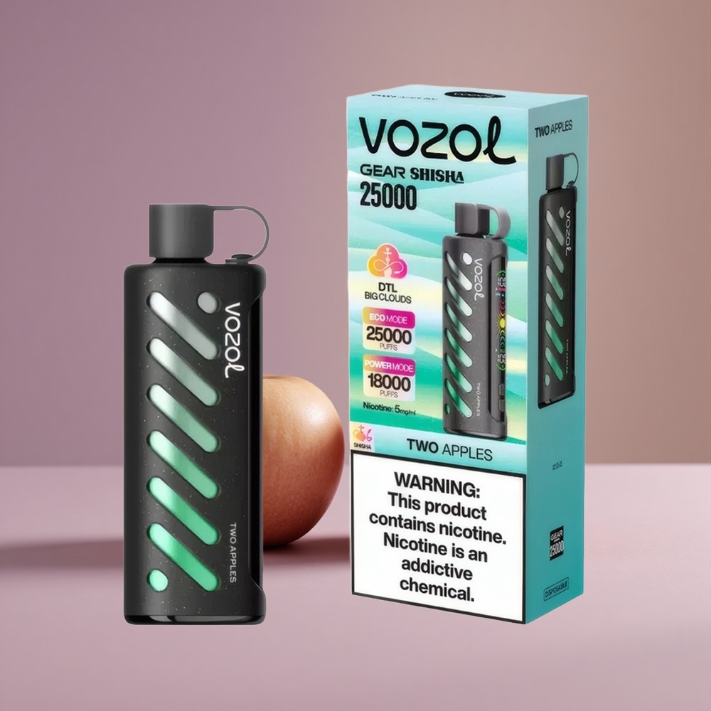 VOZOL Gear Shisha 25000 Dve Jablká S.i.L.C Tech Dual Mesh