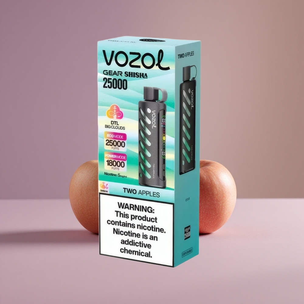 VOZOL Gear Shisha 25000 Dve Jablká S.i.L.C Tech Dual Mesh