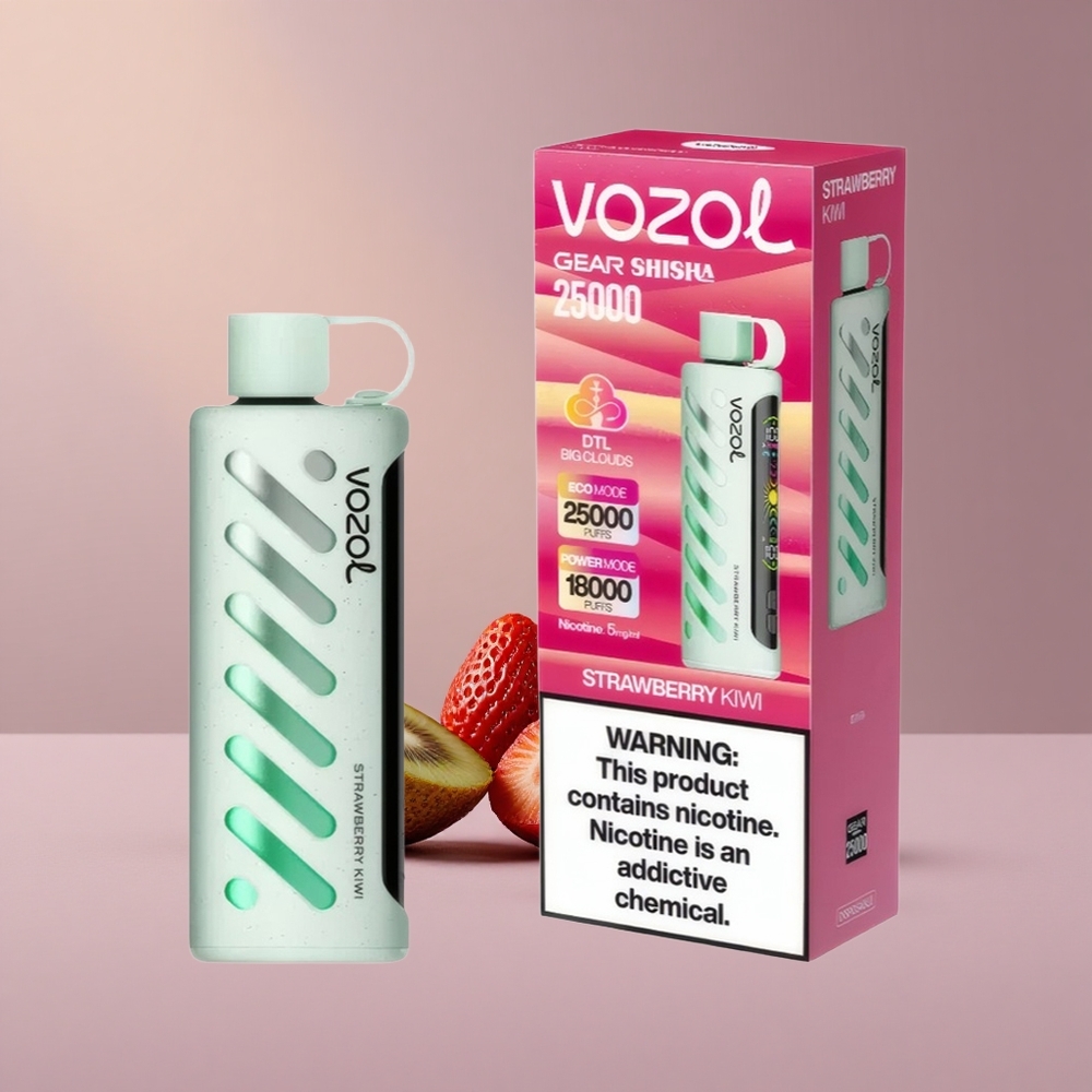 VOZOL Gear Shisha 25000 Jahodové Kivi s Dual Mesh