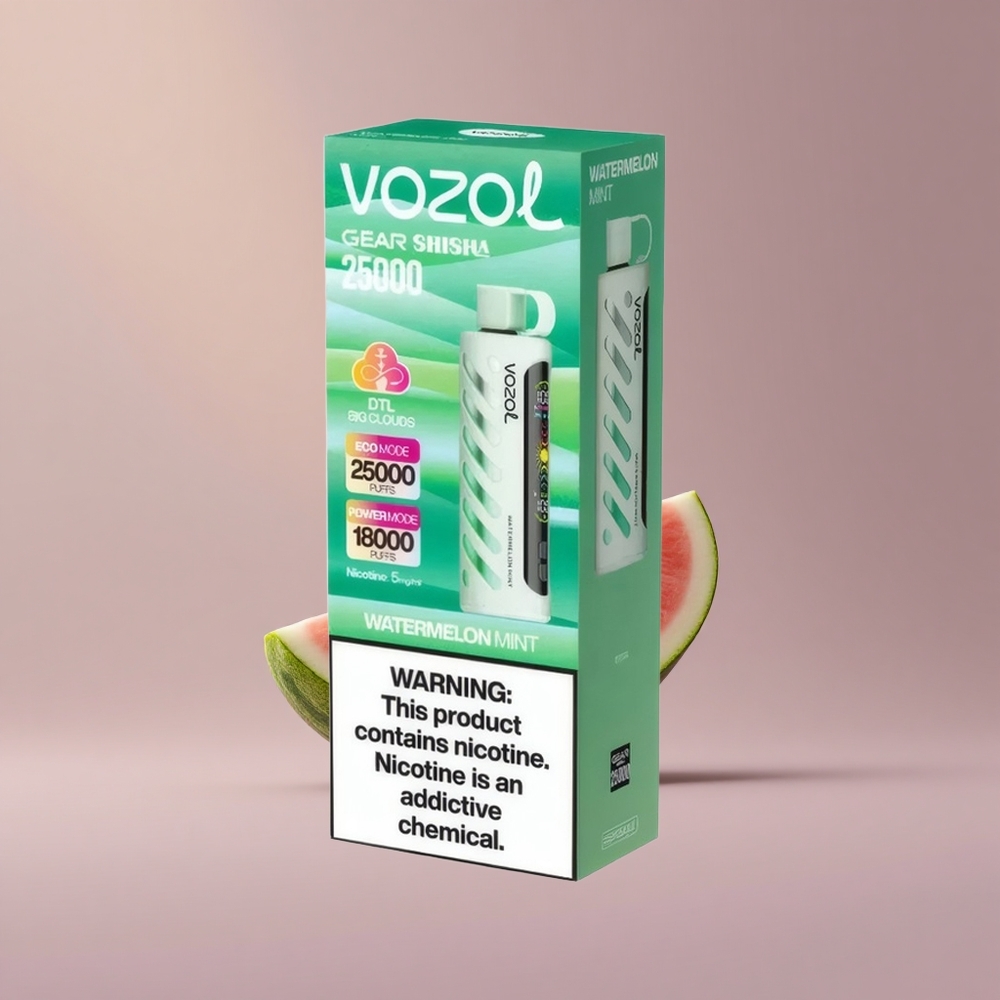 VOZOL Gear Shisha 25000 Melónová Mätová Dual Mesh