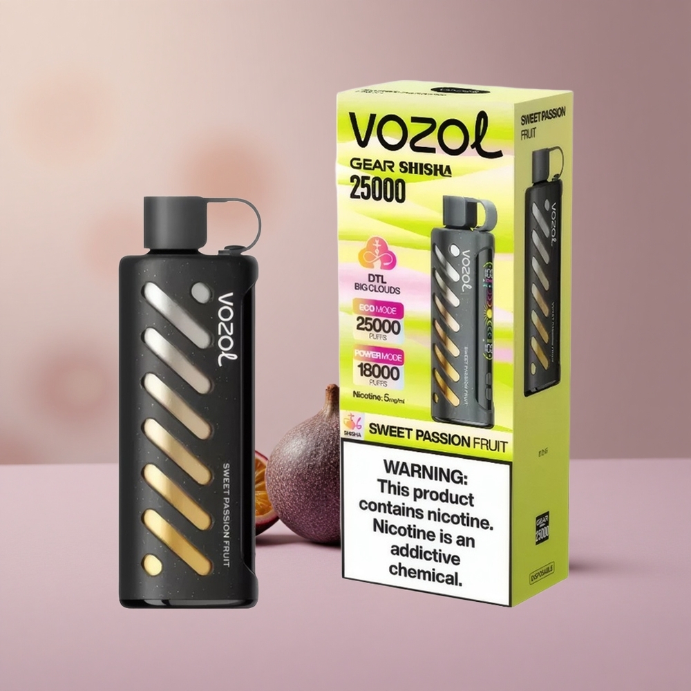 VOZOL Gear Shisha 25000 Sladké Maracuja Dual Mesh