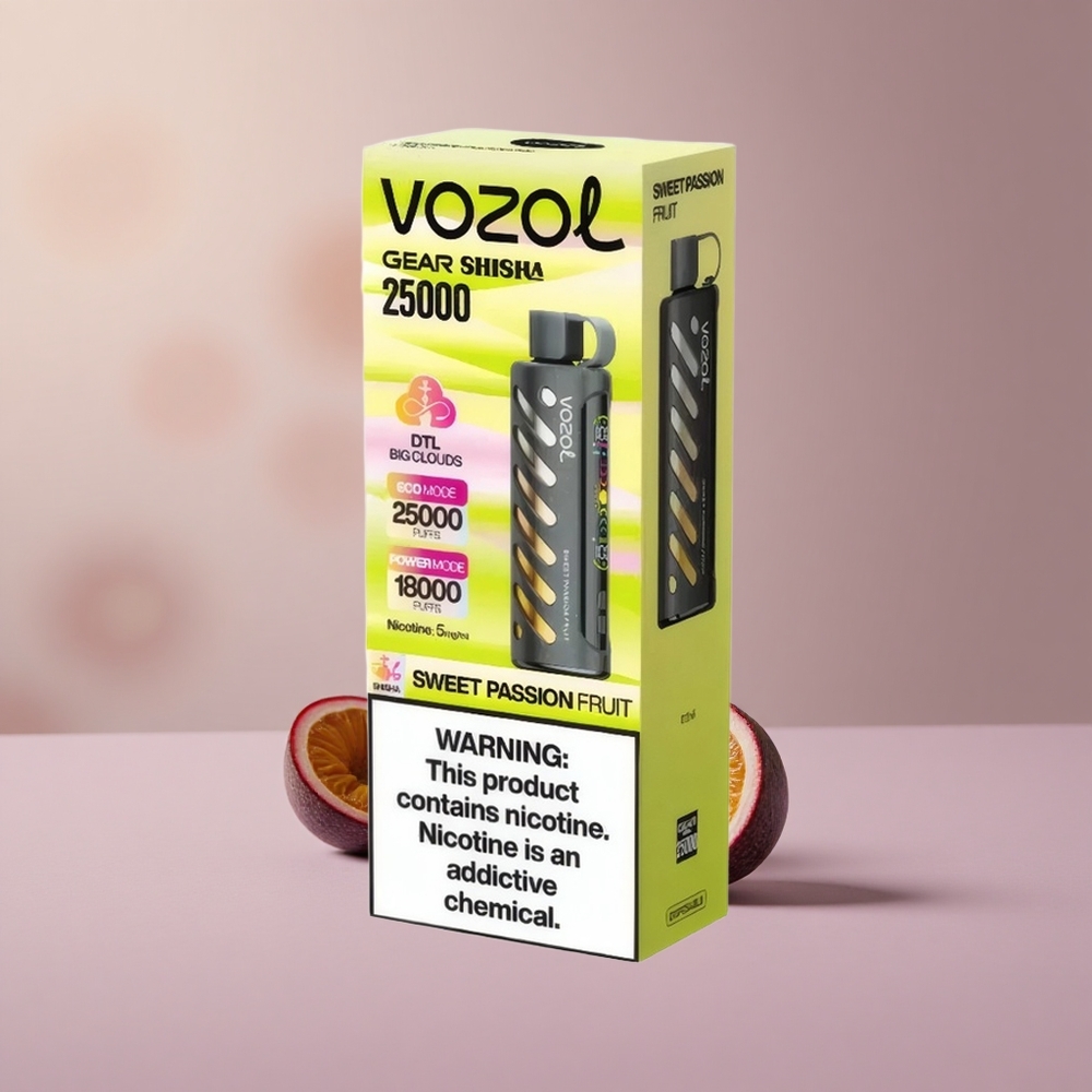 VOZOL Gear Shisha 25000 Sladké Maracuja Dual Mesh