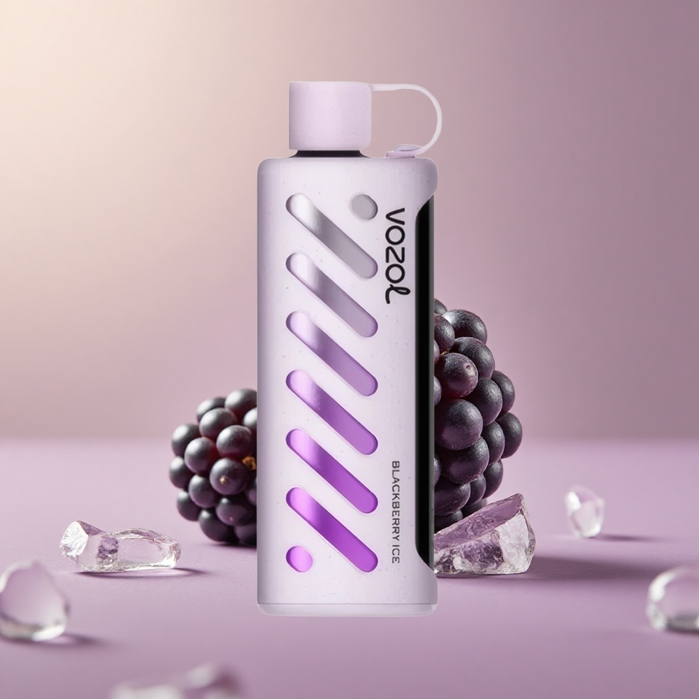 VOZOL Gear Shisha 25000 Čierna Malina Ľadová s Dual Mesh a 5mg/ml Nikotínu