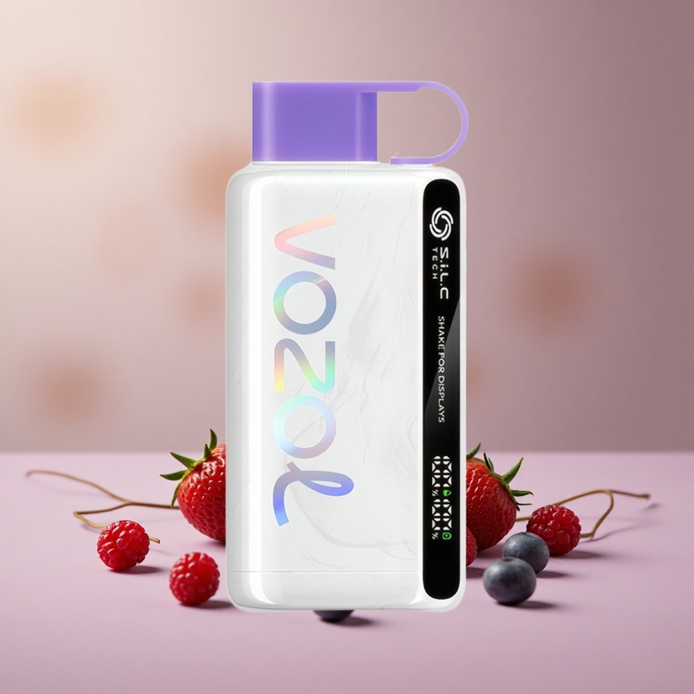 VOZOL STAR 9000/12000 Jahodovo-Malinový Silikonový Nabíjací Vape