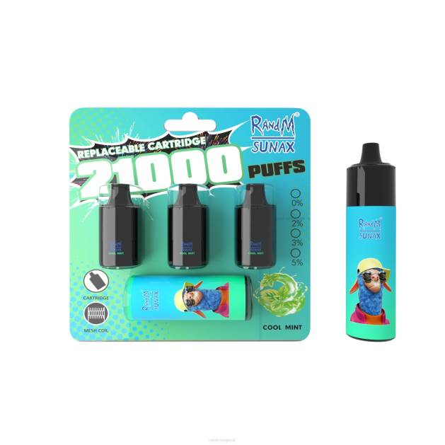 RandM Sunax 21000 airflow control pod vymeniteľné vape zariadenie 1ks TV4Z265 - RandM vape Bratislava - chladná mäta