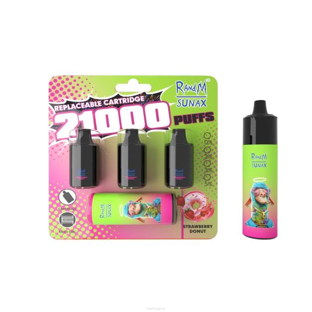 RandM Sunax 21000 airflow control pod vymeniteľné vape zariadenie 1ks TV4Z267 - RandM shop vape - jahodový donut