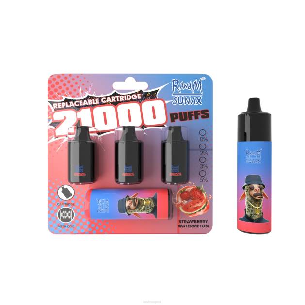 RandM Sunax 21000 airflow control pod vymeniteľné vape zariadenie 1ks TV4Z271 - RandM vape SK - jahodový melón