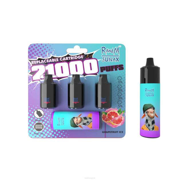 RandM Sunax 21000 airflow control pod vymeniteľné vape zariadenie 1ks TV4Z275 - RandM vape Bratislava - grapefruitový ľad
