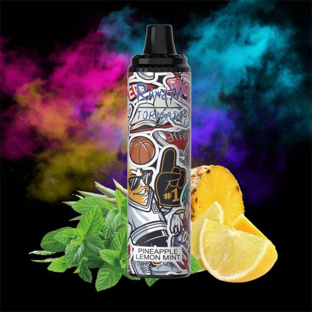 RandM Tornado Vape pod zariadenie s reguláciou prietoku vzduchu 6000 1ks TV4Z289 - RandM tornado cena - mango jahodový ľad