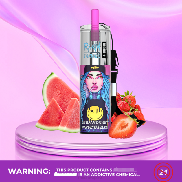 RandM Tornado 10000 plus zariadenie na reguláciu prietoku vzduchu 1ks TV4Z80 - tornado vape SK - červené jablko citrón