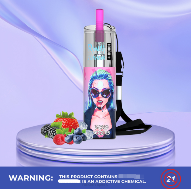 RandM Tornado 10000 plus zariadenie na reguláciu prietoku vzduchu 1ks TV4Z85 - RandM vape Bratislava - broskyňa mango