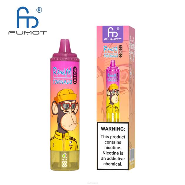 Fumot RandM Tornado 15000 vape zariadenie s batériou a displejom džúsu verzia 1 TV4Z23 - RandM tornado sale - ananásový ľad