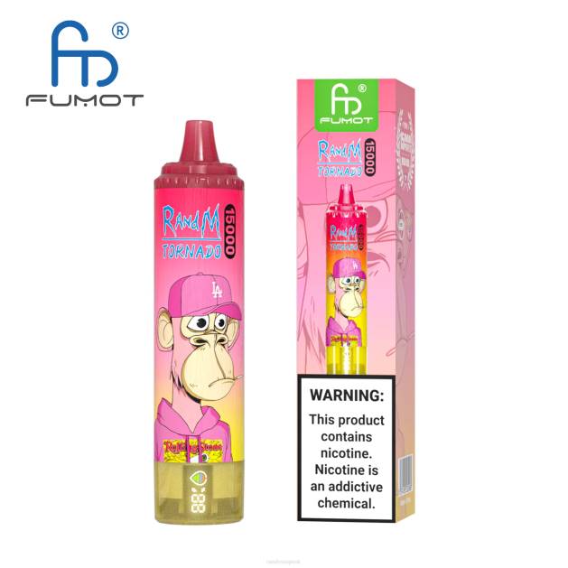 Fumot RandM Tornado 15000 vape zariadenie s batériou a displejom džúsu verzia 1 TV4Z23 - RandM tornado sale - ananásový ľad
