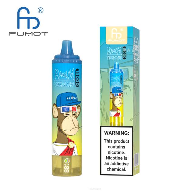 Fumot RandM Tornado 15000 vape zariadenie s batériou a displejom džúsu verzia 1 TV4Z23 - RandM tornado sale - ananásový ľad