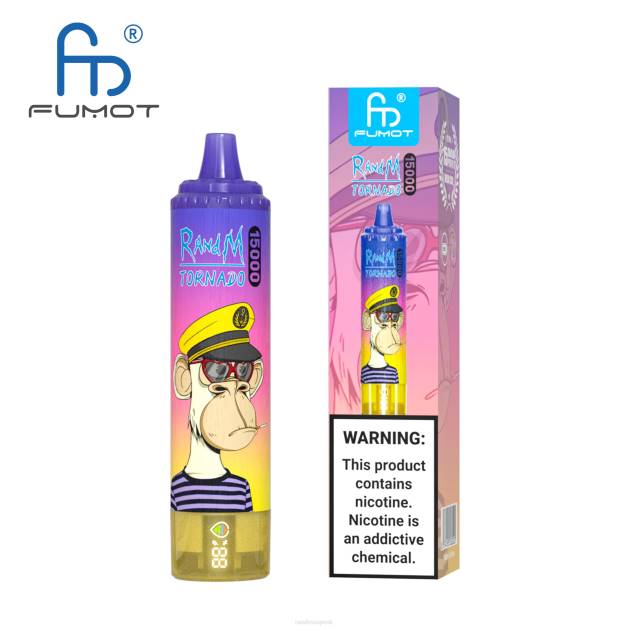 Fumot RandM Tornado 15000 vape zariadenie s batériou a displejom džúsu verzia 1 TV4Z23 - RandM tornado sale - ananásový ľad