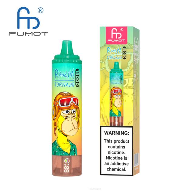 Fumot RandM Tornado 15000 vape zariadenie s batériou a displejom džúsu verzia 1 TV4Z23 - RandM tornado sale - ananásový ľad