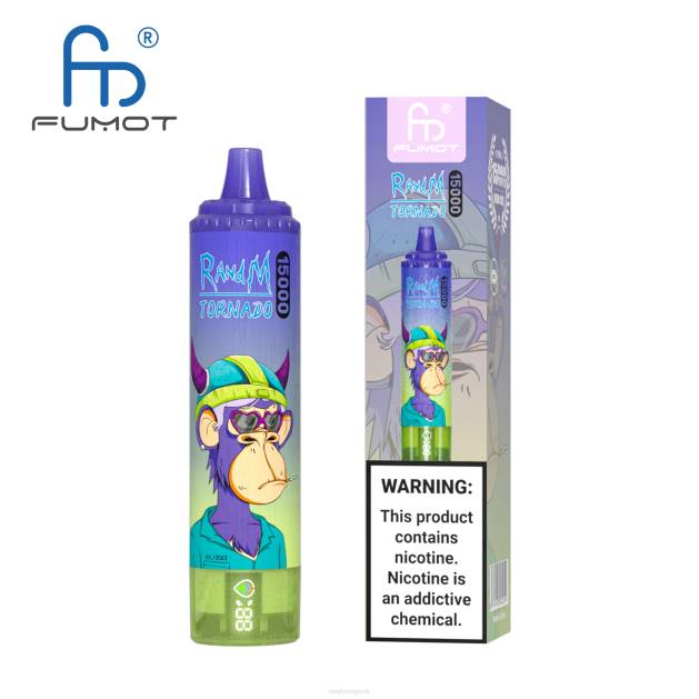 Fumot RandM Tornado 15000 vape zariadenie s batériou a displejom džúsu verzia 1 TV4Z23 - RandM tornado sale - ananásový ľad