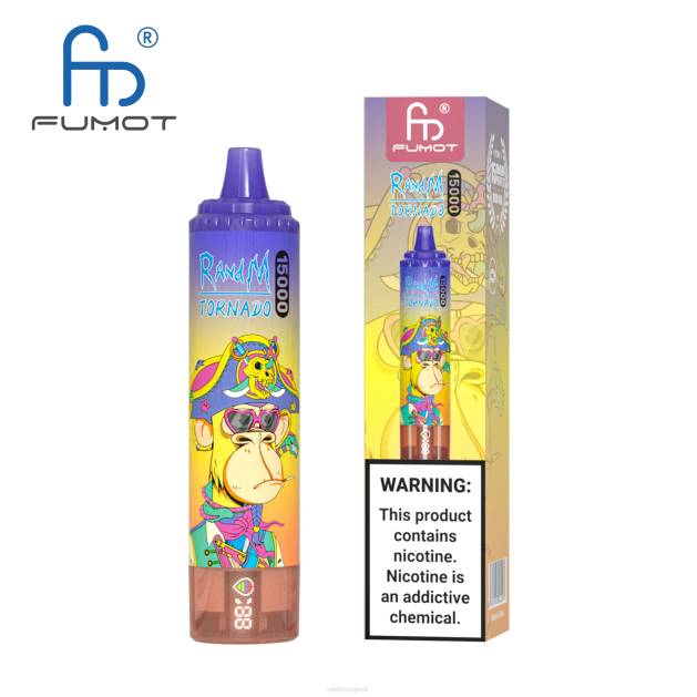 Fumot RandM Tornado 15000 vape zariadenie s batériou a displejom džúsu verzia 1 TV4Z23 - RandM tornado sale - ananásový ľad