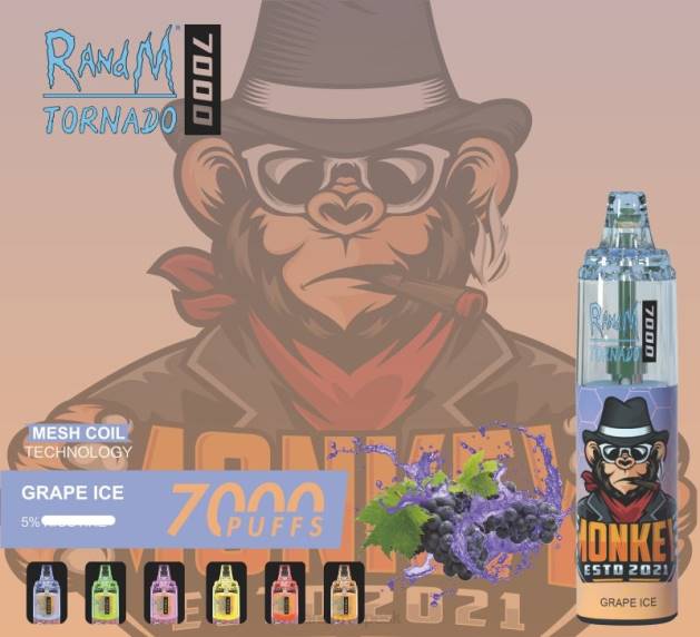 RandM Tornado 7000 vape zariadenie na reguláciu prietoku vzduchu 1ks TV4Z171 - RandM vape SK - broskyňový ľad
